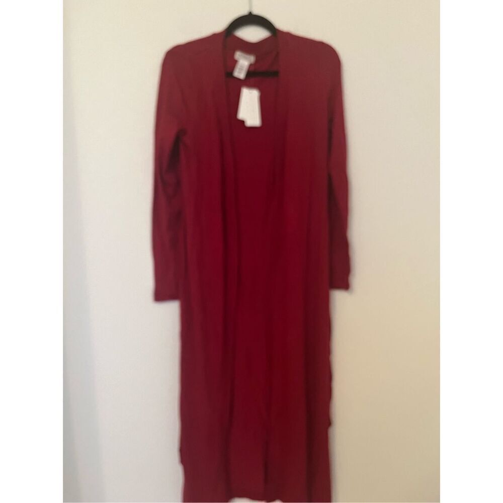 NWT L*Space Womens Sweater Audrey Duster Cabernet - Picture 3 of 7